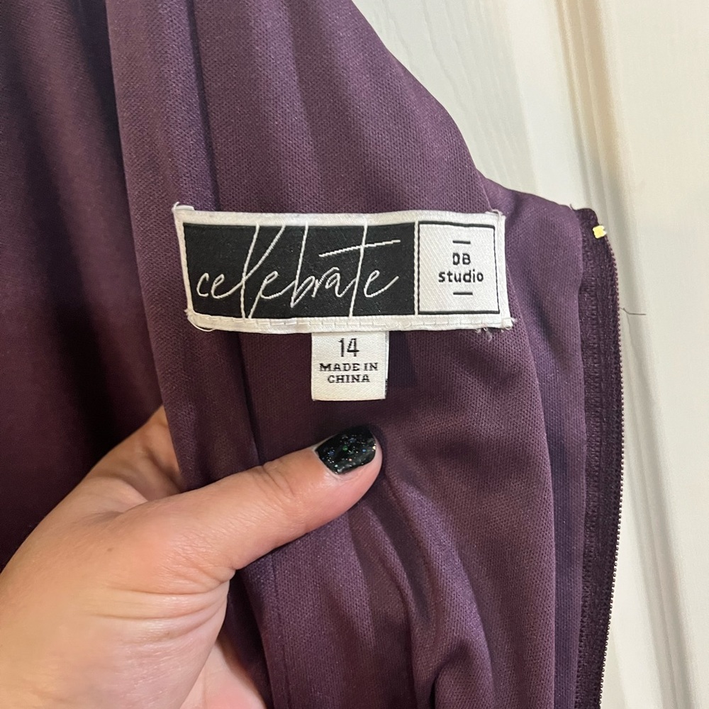 Plum color bridesmaid dress